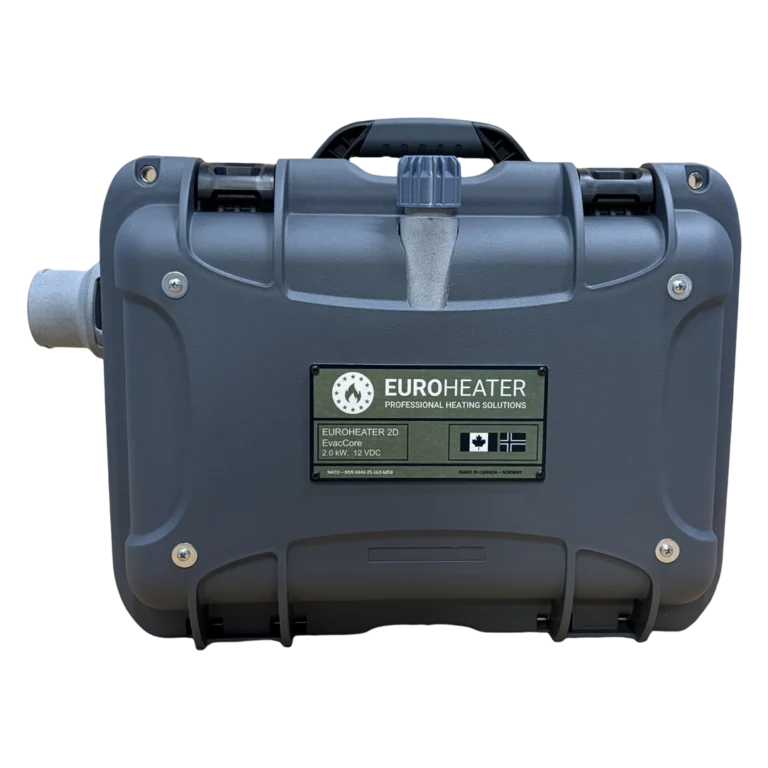 Мобільний захищений обігрівач Euroheater EvacCore - ціна - пальне - огляд